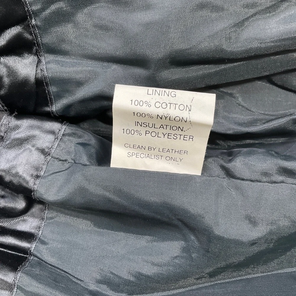 Geronimo Leather Jacket Mens 4X Gray/Black‎ Zip Heavy Utility Pocket Chore Coat